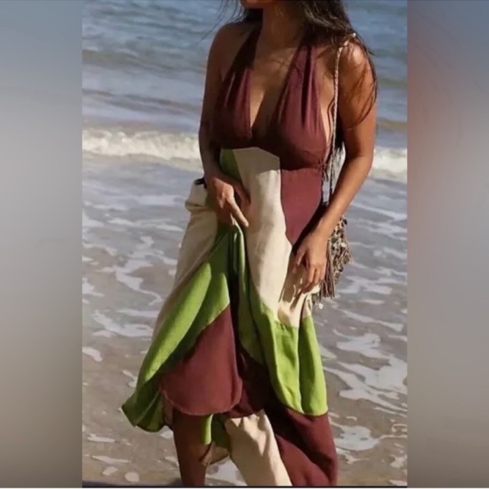 Free People Give Me A Spin Midi Dress - Picture 2 of 3
